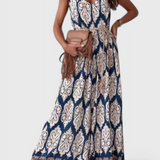 Gabriella Salopetă cu Pantaloni Largi și Imprimare Îndrăzneață