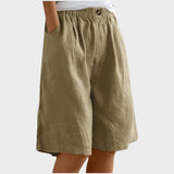 Isabela | Pantaloni scurți din in Medii