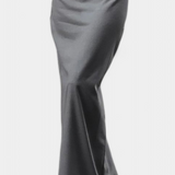 Falda Sherrie cu Tiro Înalt și Abertură Spate