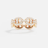 Inel Isla Marina | Aur alb