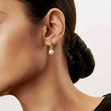 Cercei cu Perle Mici Aurii