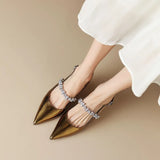 Pantofi Eleganți cu Toc Mic Crysel