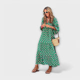 Elegantne geometrijske maxi haljine