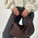 Sage Geantă de Umăr Medie Țesută