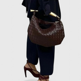 Geanta Woven Gerda cu Mâner Auriu