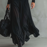 Neroa · Abito Maxi Loose-fit u Tulle Crnom