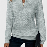 Zoey | Pulover cu Fermuar Moale