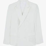 Sofia | Bijeli Oversize Blazer s Dvostrukim Kopčanjem