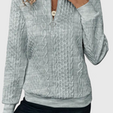 Zoey | Pulover cu Fermuar Moale