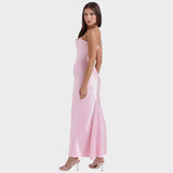 Flora | Rochie din Satin cu Top Incorporat