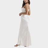 Flora | Rochie din Satin cu Top Incorporat