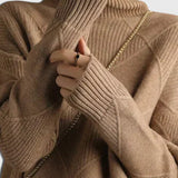 Jerseul Jasmine cu Guler Înalt din Cașmir