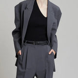 Sofia | Sivi Oversize Blazer