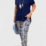 Candelaria Conjunto Elegant de Două Piese cu Croi Structurat