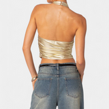 Anna | Top Halter Metalic Karter