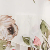 Rochie Tameka din Material Fluid cu Petale și Mâneci Transparente