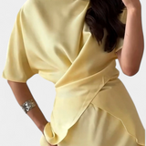 Veleda Set de Top cu Bretele Încrucișate și Fustă Fluidă