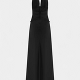 Rochie Lungă Ashanty cu Decolteu Halter și Talie din Dantelă Transparentă" can be rewritten as: 

"Rochie Ashanty Lungă cu Decolteu Halter și Talie din Dantelă Transparentă