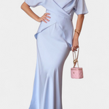 Veleda Set de Top cu Bretele Încrucișate și Fustă Fluidă