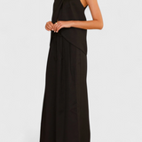 Bernadina Set din In cu Top cu Deschidere Frontală și Pantalon cu Picior Larg