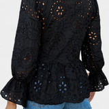 Kayden | Top Boem de Dantelă cu Croi Fluid