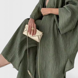 Caspian Conjunto Relaxat de Două Piese cu Kimono Lung