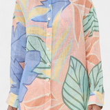Set Lumina Tropical cu Cămașă Lejeră și Șorturi cu Talie Înaltă