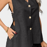 Loren Set din In fără Mâneci cu Stil Relaxat