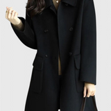Camille | Palton Clasic din Lână cu Dublă Butonieră