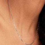 Colier elegant Archen | Aur alb